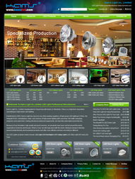 金曼斯光电（Kamsled）官方网站设计 以光为媒，照亮品牌未来